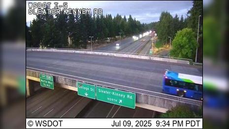 Traffic Cam Lacey: I-5 at MP 108.3: Sleater-Kinney