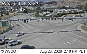 Traffic Cam Olds › West: US 2 at MP 127.8: US 97 I/C E. End Odabashian Br