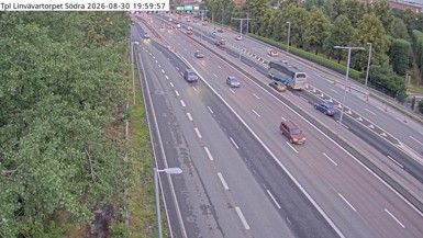 Traffic Cam Bergshamra: Tpl Linvävartorpet södra