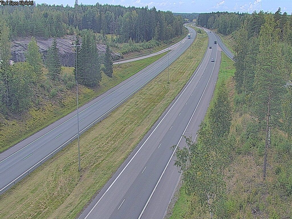 Traffic Cam Sipoo: Tie 7 Kilpilahti - Tie