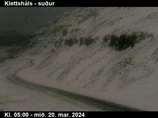 Traffic Cam Hnifsdalur: Klettsháls - brekka