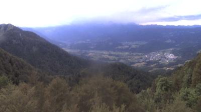 Kamera Kravja Črna gora (1541 m), pogled na Bohinjsko Bistrico