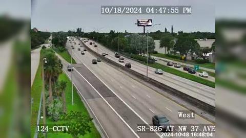 Traffic Cam Miami Gardens: SR-826 at Northwest 37th Avenue