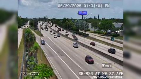 Traffic Cam Miami Gardens: SR-826 at Northwest 37th Avenue