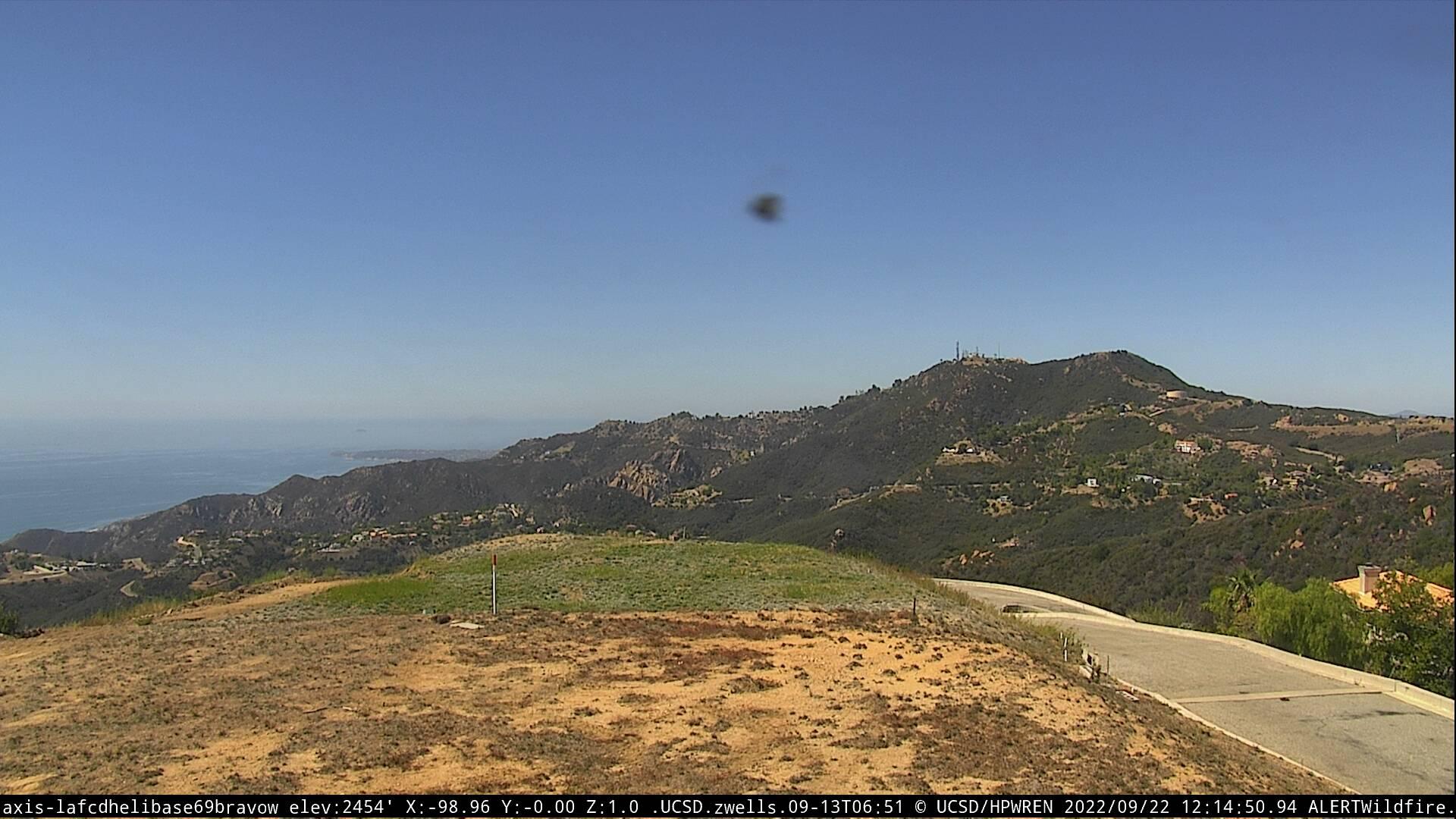 Traffic Cam Topanga: LACFD Helibase  Bravo W