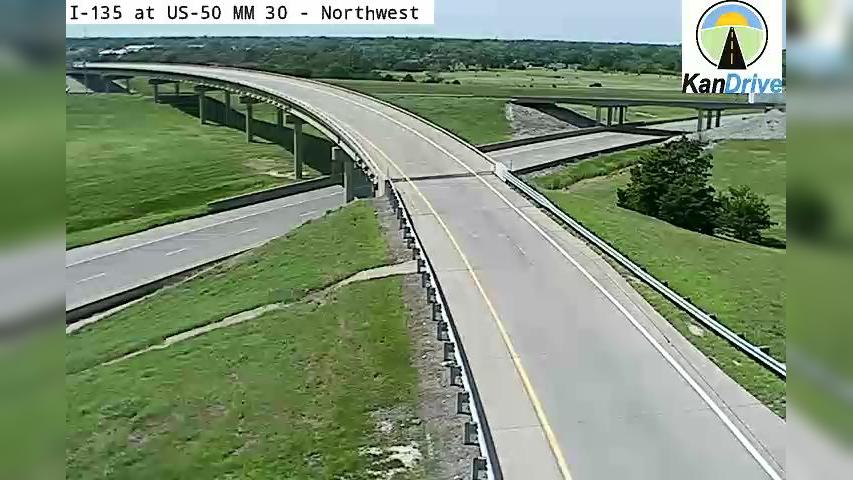 Traffic Cam Newton: I-135 at US-50 SB MM