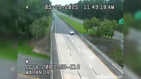 Traffic Cam Tallahassee: I10-MM 208.2EB-Mahan Dr