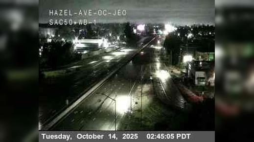 Traffic Cam Orangevale › West: Hwy 50 at Hazel SAC50 WB