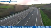 Venticano: A16 km. 69,9 Benevento itinere ovest - Attuale