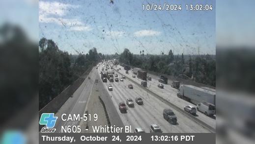 Traffic Cam West Whittier › North: I-605 : (519) Whittier Blvd