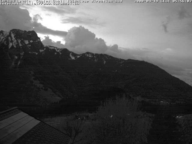 Leysin: Chalet Sybil, 1854 - vue en direction du sud-ouest