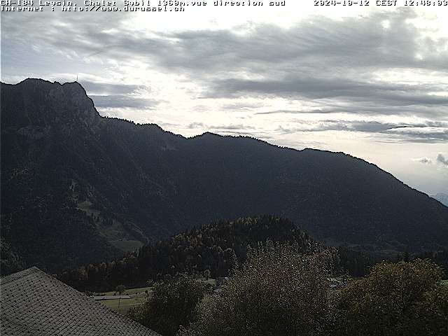 Leysin: Chalet Sybil, 1854 - vue en direction du sud-ouest