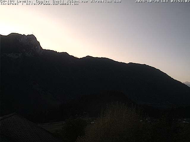 Leysin: Chalet Sybil, 1854 - vue en direction du sud-ouest