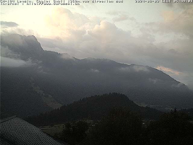 Leysin: Chalet Sybil, 1854 - vue en direction du sud-ouest