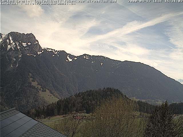 Leysin: Chalet Sybil, 1854 - vue en direction du sud-ouest