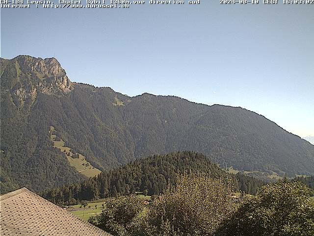 Leysin: Chalet Sybil, 1854 - vue en direction du sud-ouest