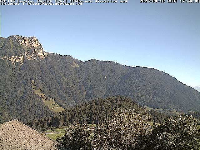 Leysin: Chalet Sybil, 1854 - vue en direction du sud-ouest