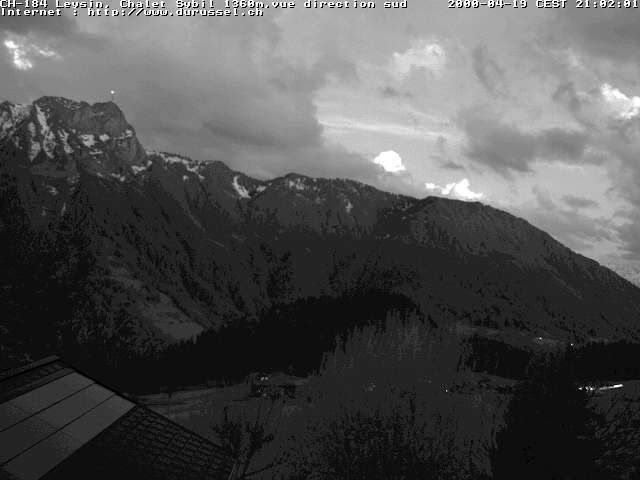 Leysin: Chalet Sybil, 1854 - vue en direction du sud-ouest