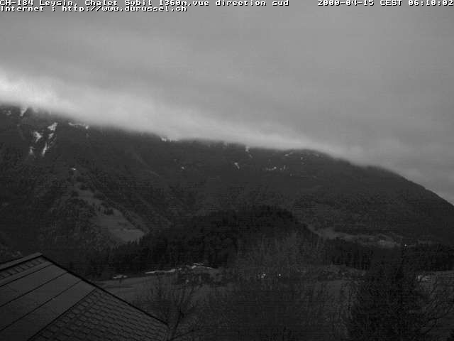 Leysin: Chalet Sybil, 1854 - vue en direction du sud-ouest