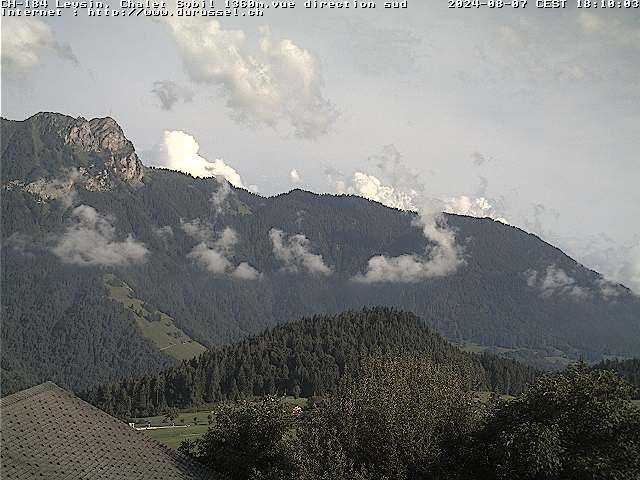 Leysin: Chalet Sybil, 1854 - vue en direction du sud-ouest