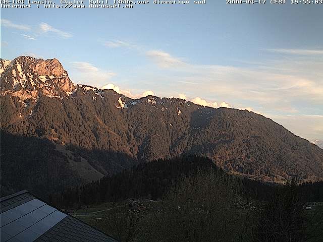 Leysin: Chalet Sybil, 1854 - vue en direction du sud-ouest
