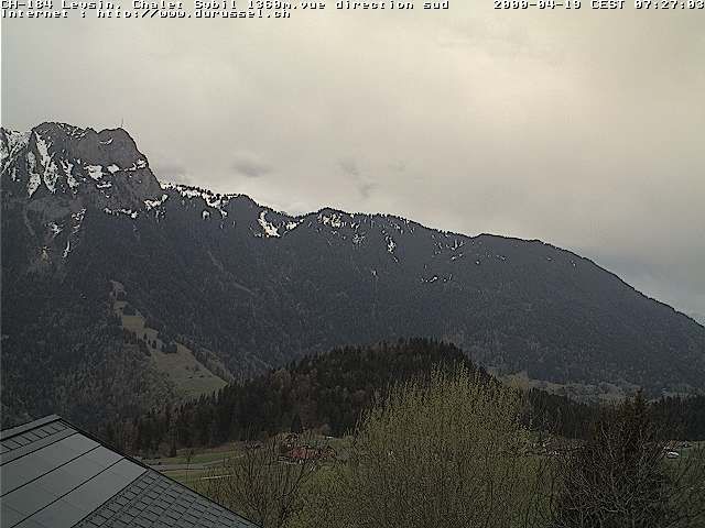 Leysin: Chalet Sybil, 1854 - vue en direction du sud-ouest