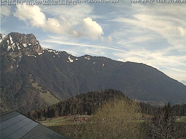 Leysin: Chalet Sybil, 1854 - vue en direction du sud-ouest
