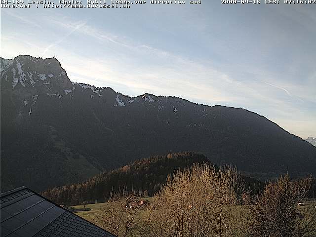 Leysin: Chalet Sybil, 1854 - vue en direction du sud-ouest
