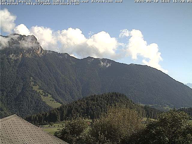 Leysin: Chalet Sybil, 1854 - vue en direction du sud-ouest