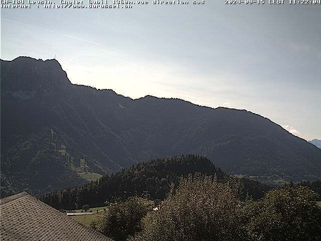 Leysin: Chalet Sybil, 1854 - vue en direction du sud-ouest