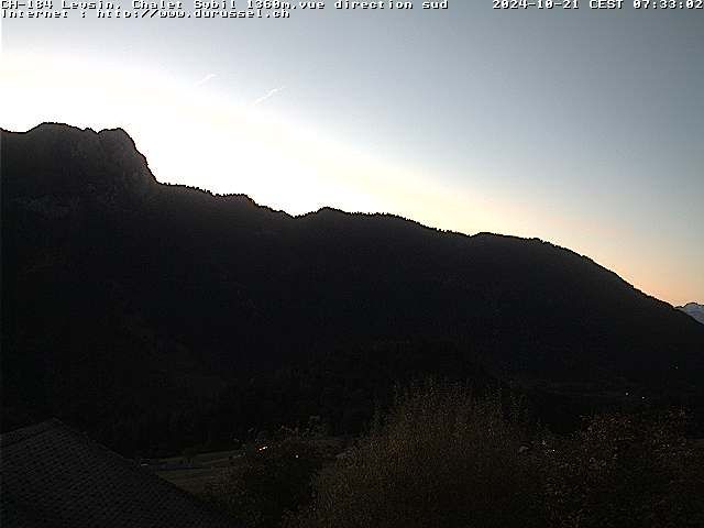 Leysin: Chalet Sybil, 1854 - vue en direction du sud-ouest