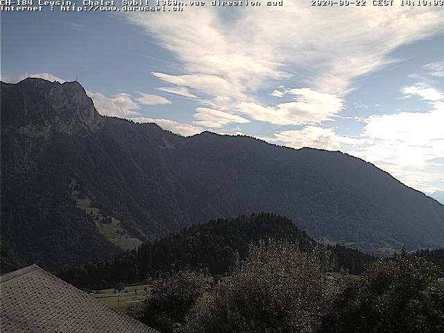 Leysin: Chalet Sybil, 1854 - vue en direction du sud-ouest