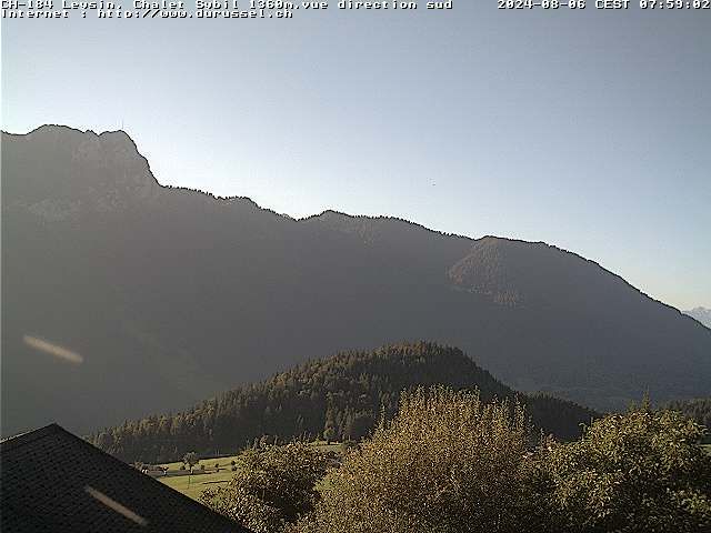 Leysin: Chalet Sybil, 1854 - vue en direction du sud-ouest