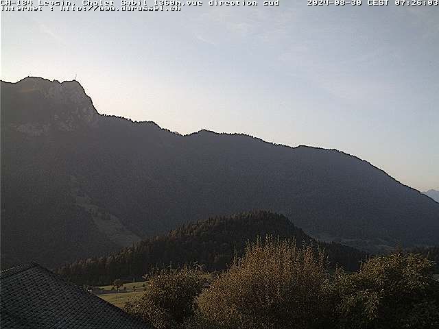 Leysin: Chalet Sybil, 1854 - vue en direction du sud-ouest