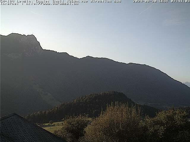 Leysin: Chalet Sybil, 1854 - vue en direction du sud-ouest