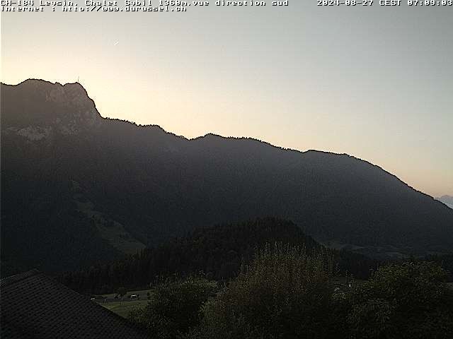 Leysin: Chalet Sybil, 1854 - vue en direction du sud-ouest