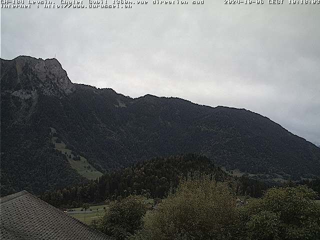 Leysin: Chalet Sybil, 1854 - vue en direction du sud-ouest