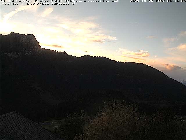 Leysin: Chalet Sybil, 1854 - vue en direction du sud-ouest