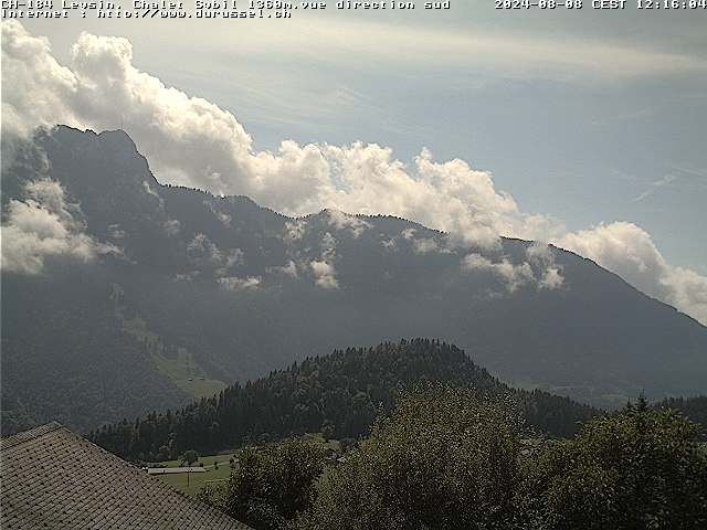 Leysin: Chalet Sybil, 1854 - vue en direction du sud-ouest