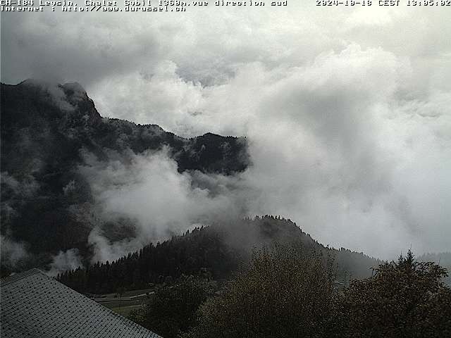 Leysin: Chalet Sybil, 1854 - vue en direction du sud-ouest