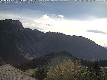 Leysin: Chalet Sybil, 1854 - vue en direction du sud-ouest