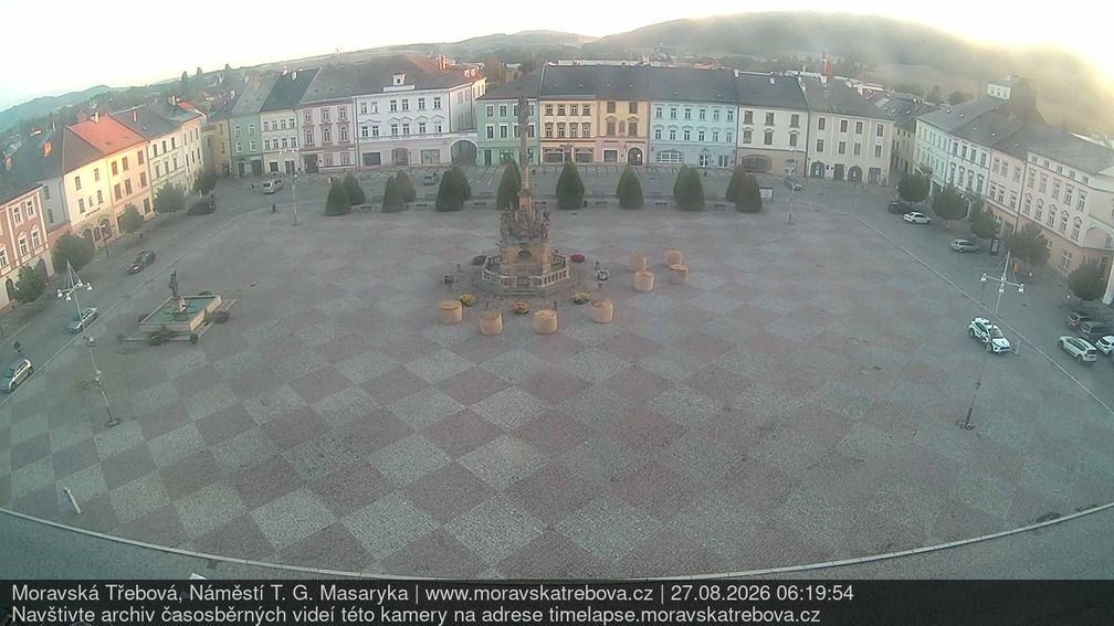 Traffic Cam Moravska Trebova: Moravská Třebová náměstí T.G.Masaryka