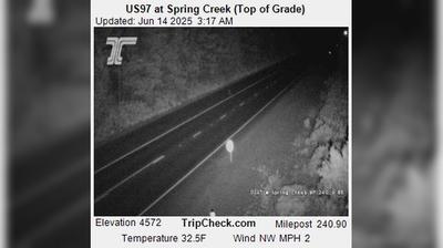 Chiloquin Traffic at Spring Creek