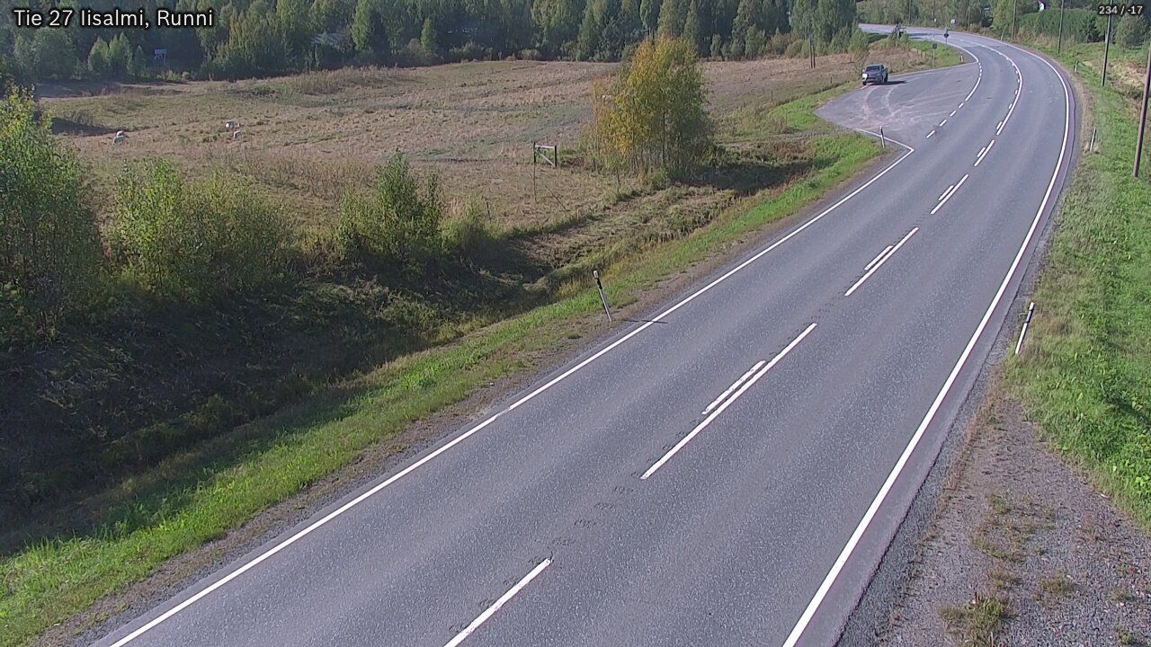 Traffic Cam Iisalmi: Tie - Runni - Kalajoelle