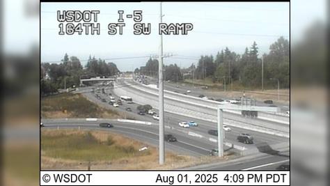 Traffic Cam Brier: I-5 at MP 183.8: 164th St, Ramp