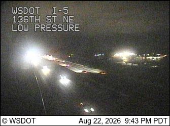 Traffic Cam Stimson Crossing: I-5 at MP 203.7: 136th St NE