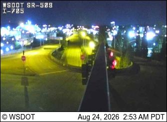 Traffic Cam Tacoma: SR 509 at MP 0: I-705 Interchange