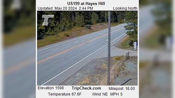 Traffic Cam Josephine: US199 at Hayes Hill