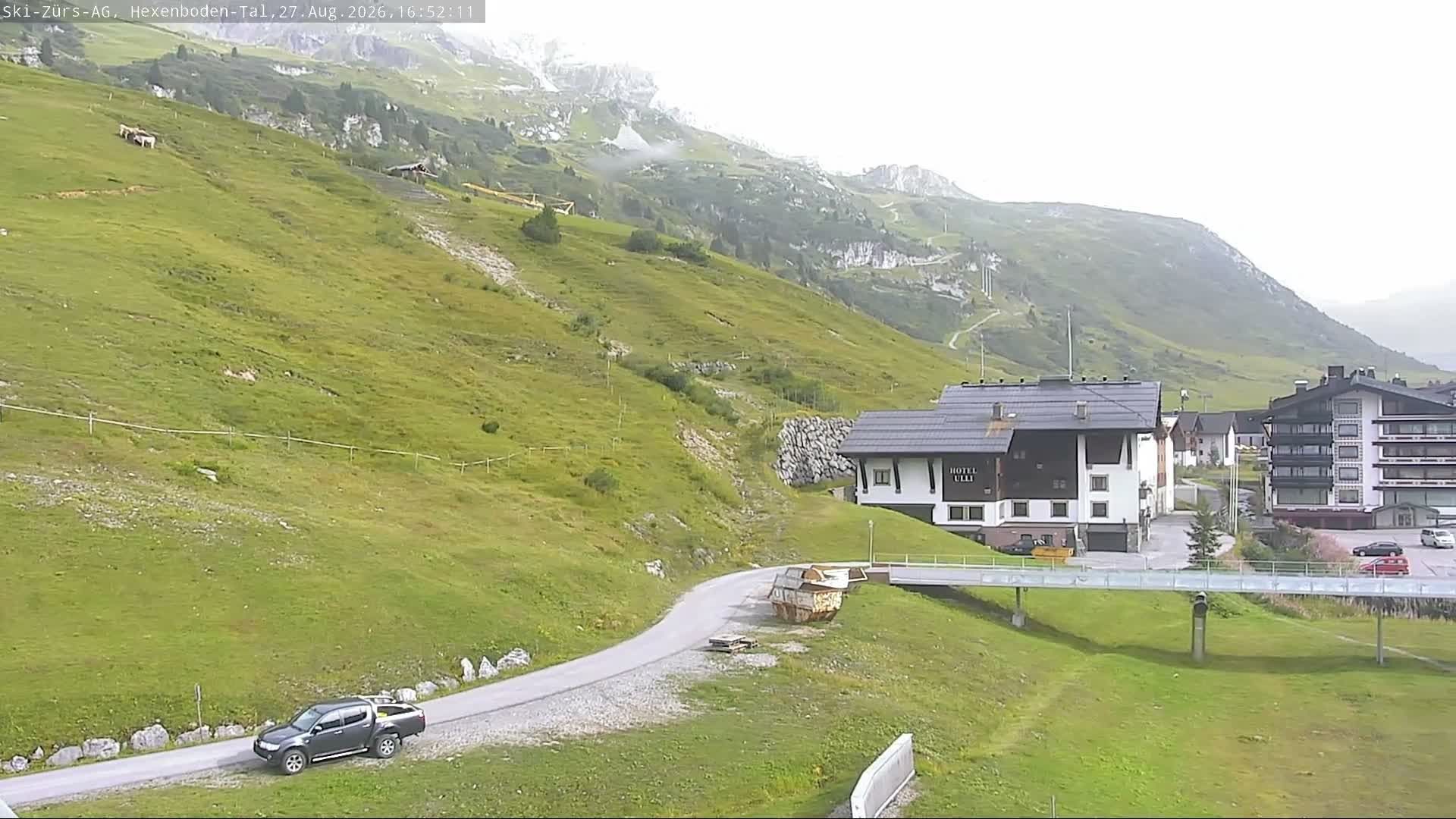 Traffic Cam Gemeinde Lech › East: Hexenboden Sesselbahn, Talstation