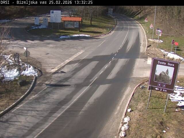 Traffic Cam Bizeljska vas: R1-219, Bistrica pri Sotli - Bizeljsko, Bizeljsko